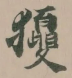 獿の位置