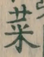글자 菜
