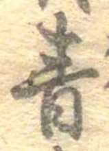 青の位置