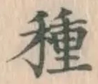 글자 種