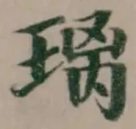 Đã định vị 璃