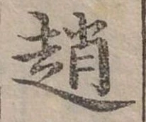 Đã định vị 趙