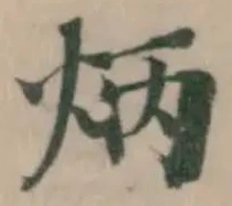 炳の位置