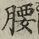 Character 腰