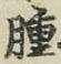 글자 腫
