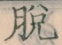 글자 脱