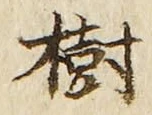 “樹”字