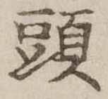 頭の位置