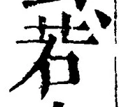 글자 若