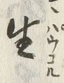 글자 生