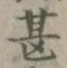 글자 甚