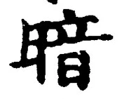 글자 暗