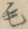 글자 毛