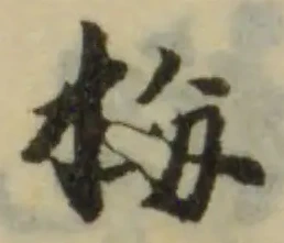 挴の位置