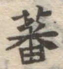 Character 蕃