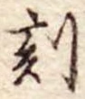 刻の位置