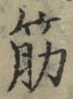 글자 筋