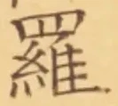 글자 羅