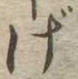 げの位置