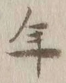 글자 年