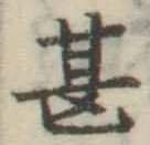 글자 甚