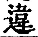 글자 違