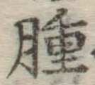 文字腫