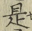 글자 是