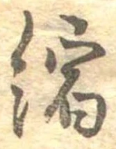 縮の位置