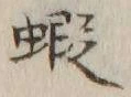글자 蝦