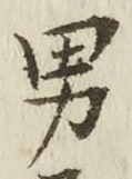 글자 男