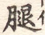 腿の位置