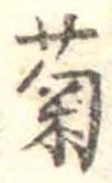 菊 위치 확인됨