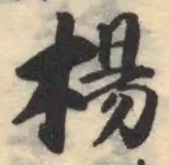 楊の位置