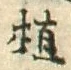 글자 植