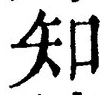 글자 知