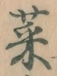 글자 菜