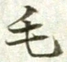 글자 毛