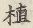 글자 植