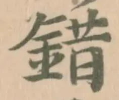 錯の位置