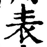 文字表