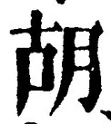 Character 胡