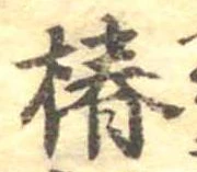 椿の位置