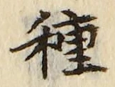 글자 種