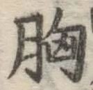 글자 胸