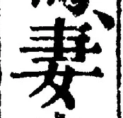 Chữ 妻
