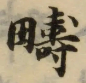 疇の位置