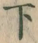 글자 下