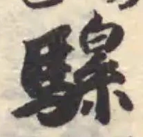 騾の位置
