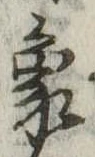 象の位置